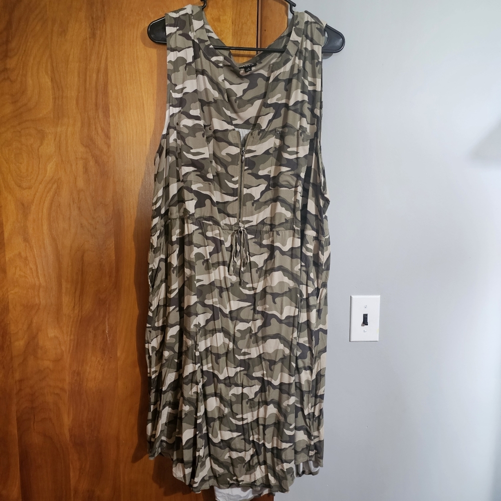 Torrid camouflage skater dress